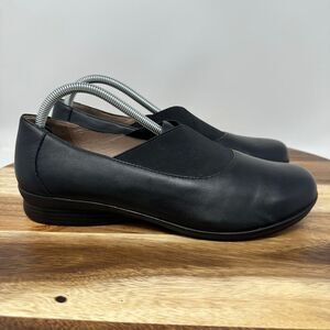 Dansko Ann Black Stretch Slip-On Loafer Flats Shoes Women’s Euro 41, US 10.5-11
